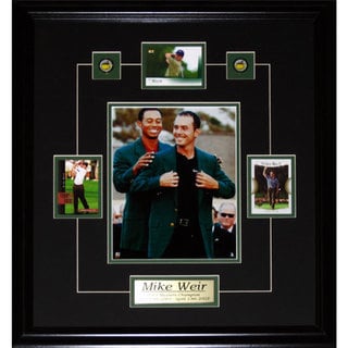 Mike Weir Tiger Woods Green Jacket 8x10-inch and Cards Frame
