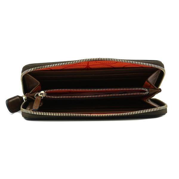 Orla Kiely Women S Brown Leather Embossed Stem Wallet Overstock Orla Kiely Women S Brown Leather Embossed Stem Wallet Overstock