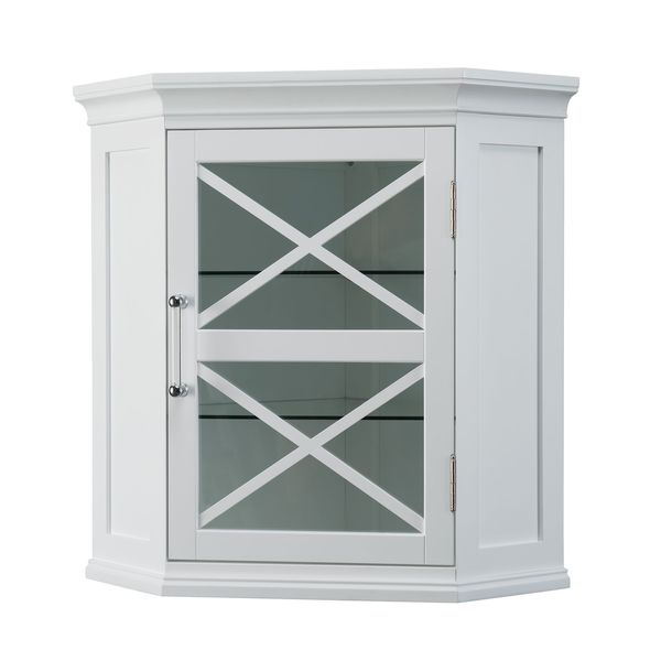 Grayson Corner Wall Cabinet by Elegant Home Fashions
