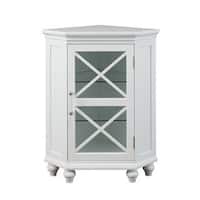 Grayson Corner Floor Cabinet by Elegant Home Fashions