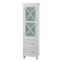 Buy White Linen Tower Bathroom Cabinets Storage Online At Overstock Our Best Bathroom Furniture Deals