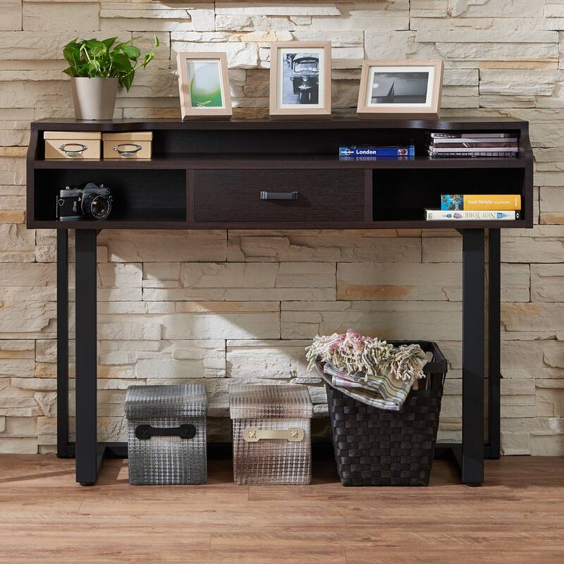 Tylene Modern Espresso 47-inch 3-Shelf Console Table by Furniture of America