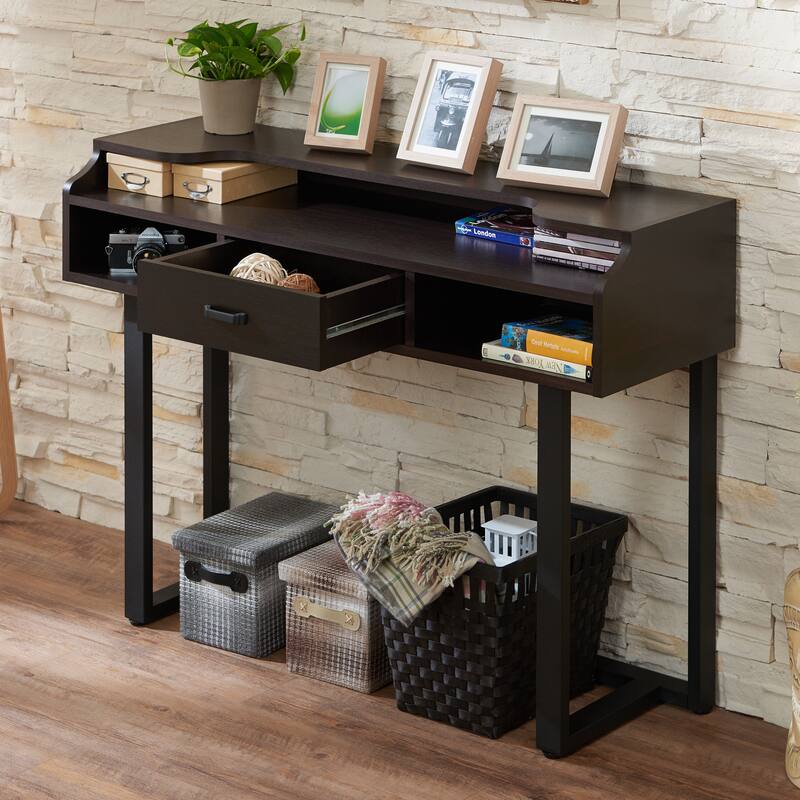 Tylene Modern Espresso 47-inch 3-Shelf Console Table by Furniture of America