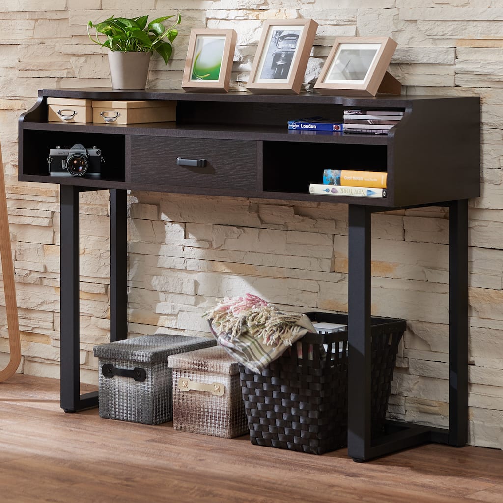 Tylene Modern Espresso 47-inch 3-Shelf Console Table by Furniture of America