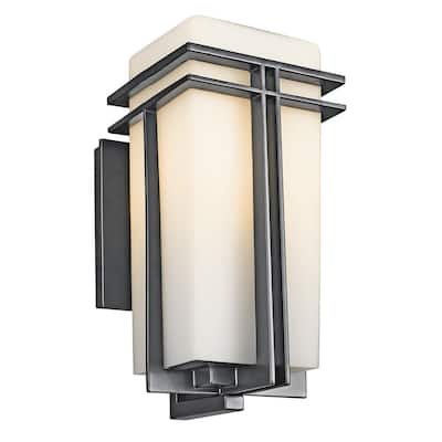 Kichler Lighting Tremillo Collection 1-light Black Outdoor Wall Lantern