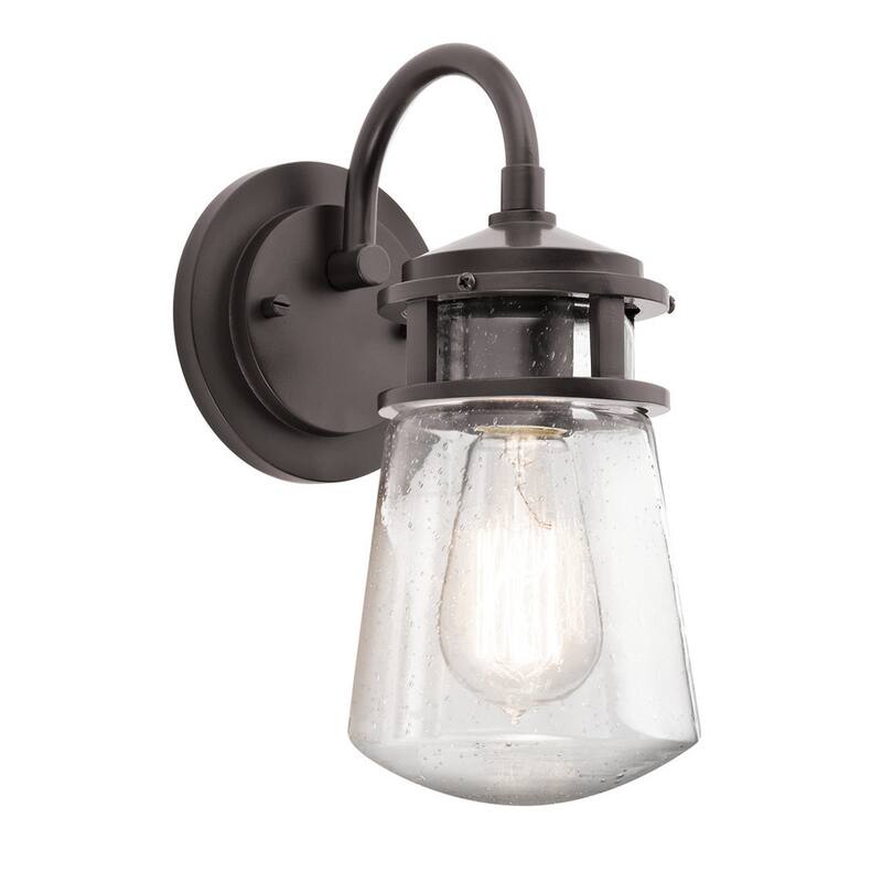 Kichler Lighting Lyndon Collection 1-light Architectural Bronze Outdoor Wall Lantern