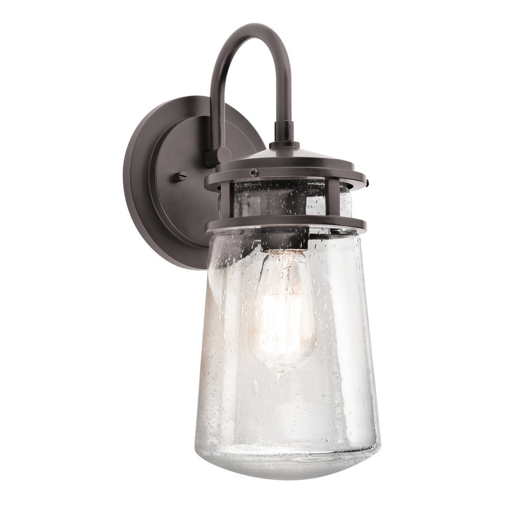 Kichler Lighting Lyndon Collection 1-light Architectural Bronze Outdoor Wall Lantern