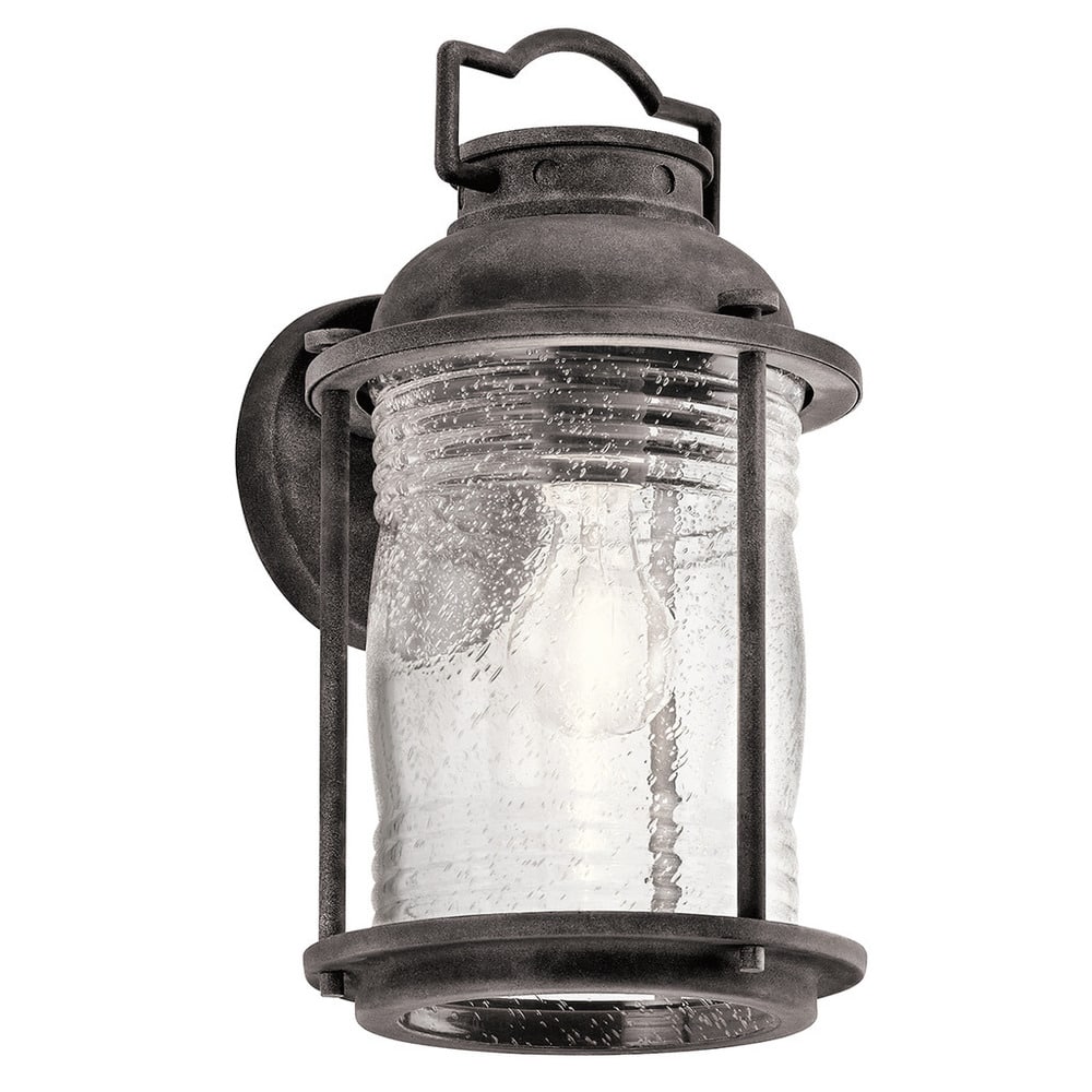 Kichler Lighting Ashland Bay Collection 1-light Weathered Zinc Outdoor Wall Lantern