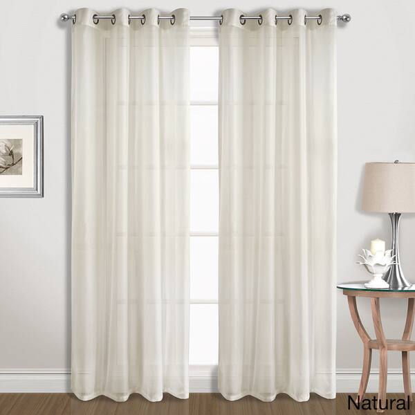 Shop Luxury Collection Extra Wide Grommet Sheer Voile Curtain
