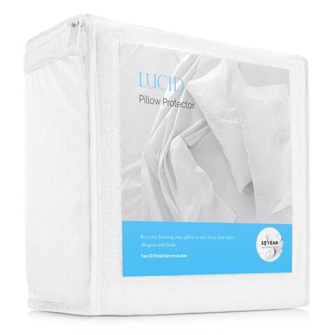Premium Hypoallergenic Waterproof Pillow Protector (Set of 2) by LUCID