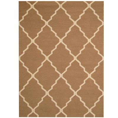 HERAT ORIENTAL 5' x 7' Handmade Trellis Wool Rug - 5' x 7'