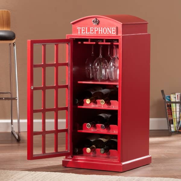 Upton Home Nigel Phone Booth Wine Cabinet Free Upton Home Nigel Phone Booth Wine Cabinet Free