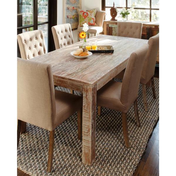 Shop Benzara Urban Port Mango Wood Dining Table Free Shipping Today