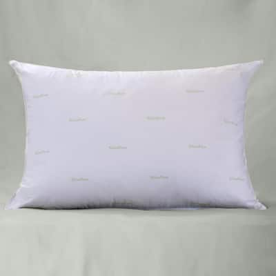 EcoPure Garnetted Pillow filled with Recycled Fiber - White