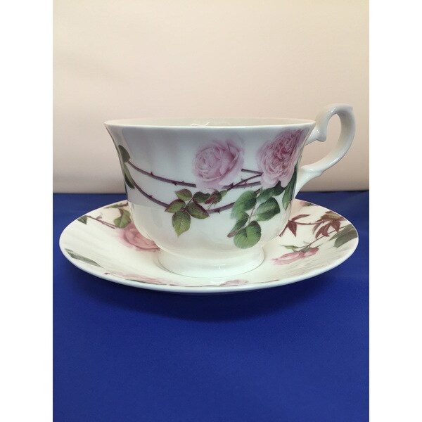 Roy Kirkham Fine Bone China Teacup and buy Saucer Set English Rose