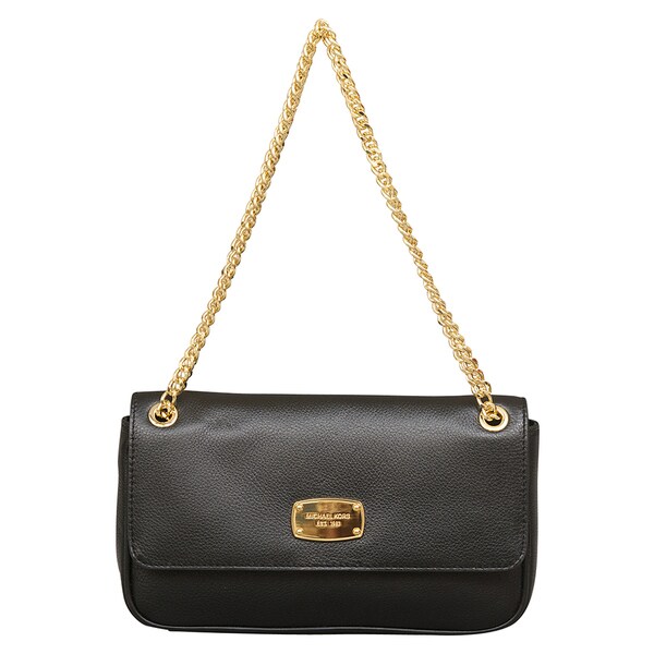 michael kors jet set chain shoulder to genuine leather