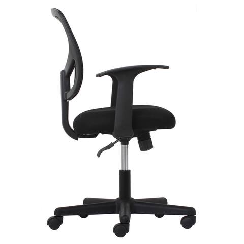 Essentials by OFM Swivel Black Mesh Task Chair with Arms