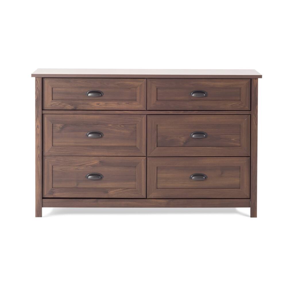 Child Craft Abbott Double Dresser Rich Walnut