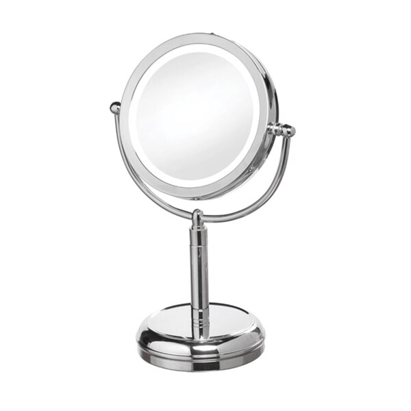 Dainolite LED Table Polished Chrome LED Lighted Magnifier   18888230