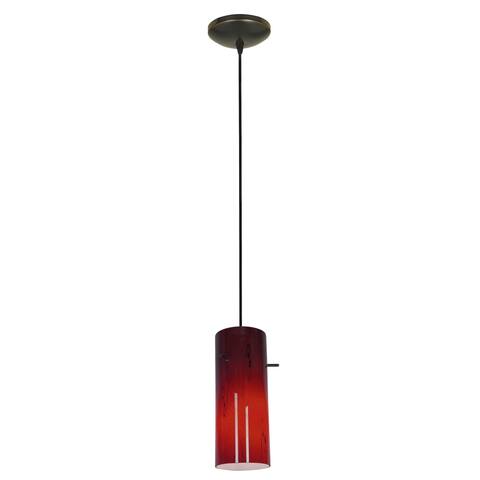 Access Lighting Cylinder Bronze LED Cord Pendant