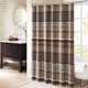 preview thumbnail 2 of 0, Madison Park Harvard Jacquard Shower Curtain 2-Color Option Red
