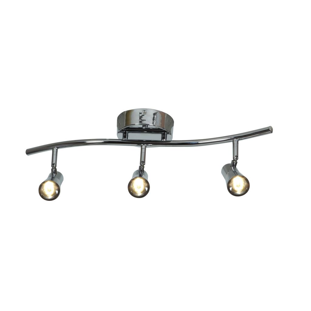 Access Lighting Sleek Steel 3 Light LED Spotlight Semi-flush Mount - Silver