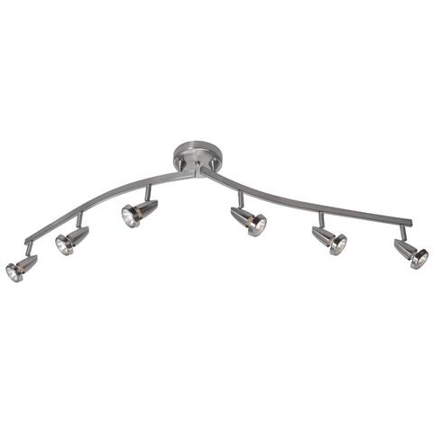 Mirage 6-light Steel LED Spotlight Semi-flush Mount