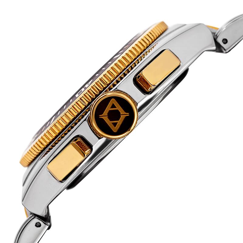 Akribos XXIV Men's Quartz Chronograph Two-Tone Bracelet Watch