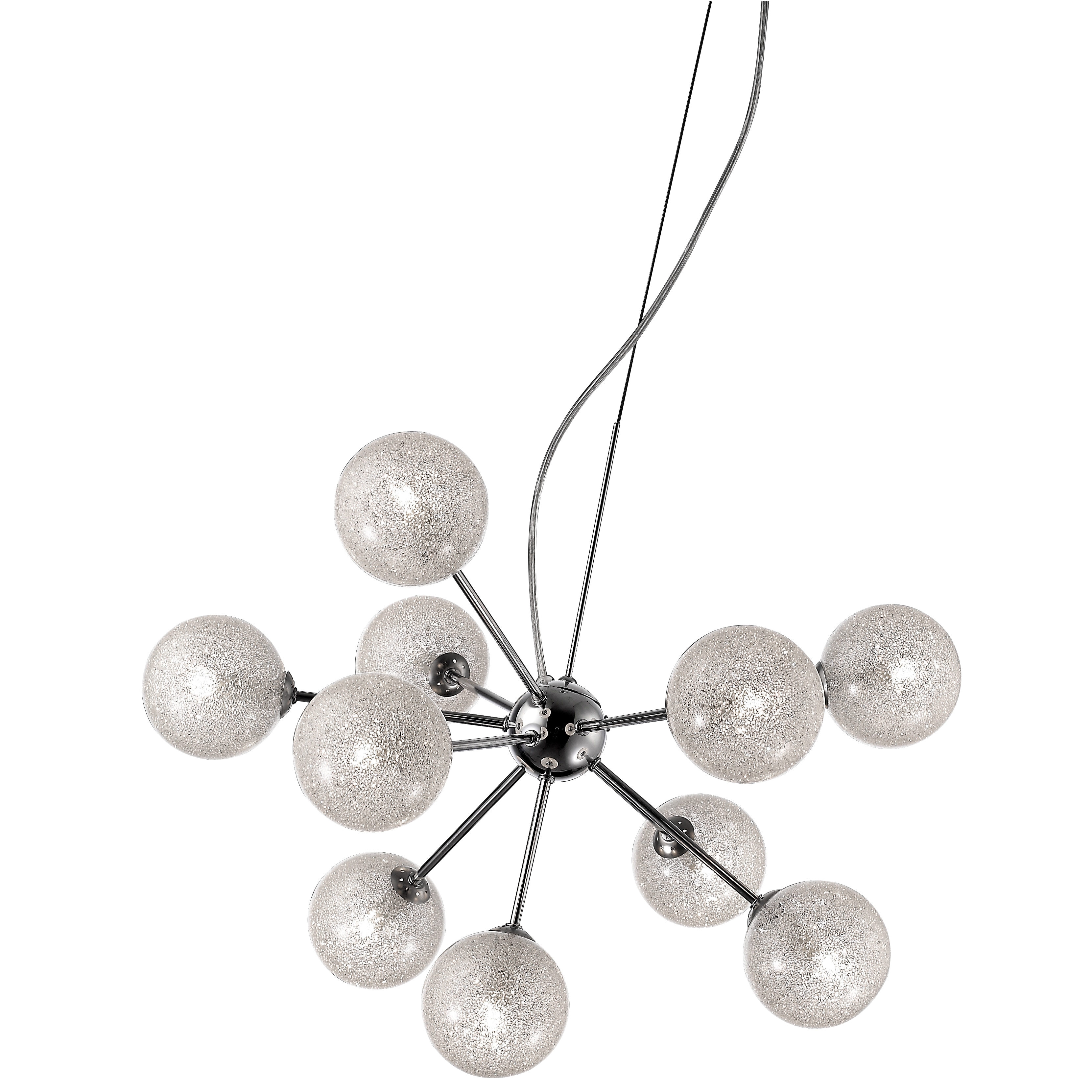 Access Lighting Opulence Chrome 10 Light Chandelier (Chrome, Clear Glitter) - Chandeliers For Bedrooms by Overstock.com