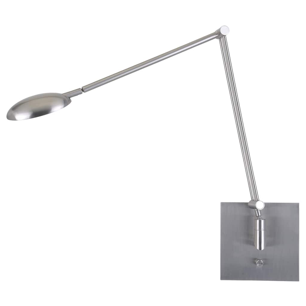 Access Lighting TaskWerx Steel LED Reach Task Wall Lamp - Brushed Steel