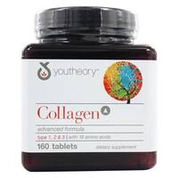 Youtheory Collagen Advanced Formula Type 1,2 & 3 (160 Tablets)
