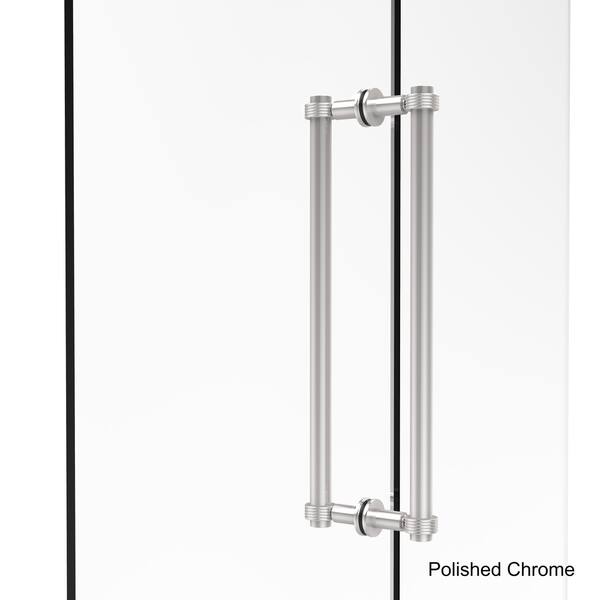 Shop Allied Brass Contemporary 18 Inch Back To Back Shower Door