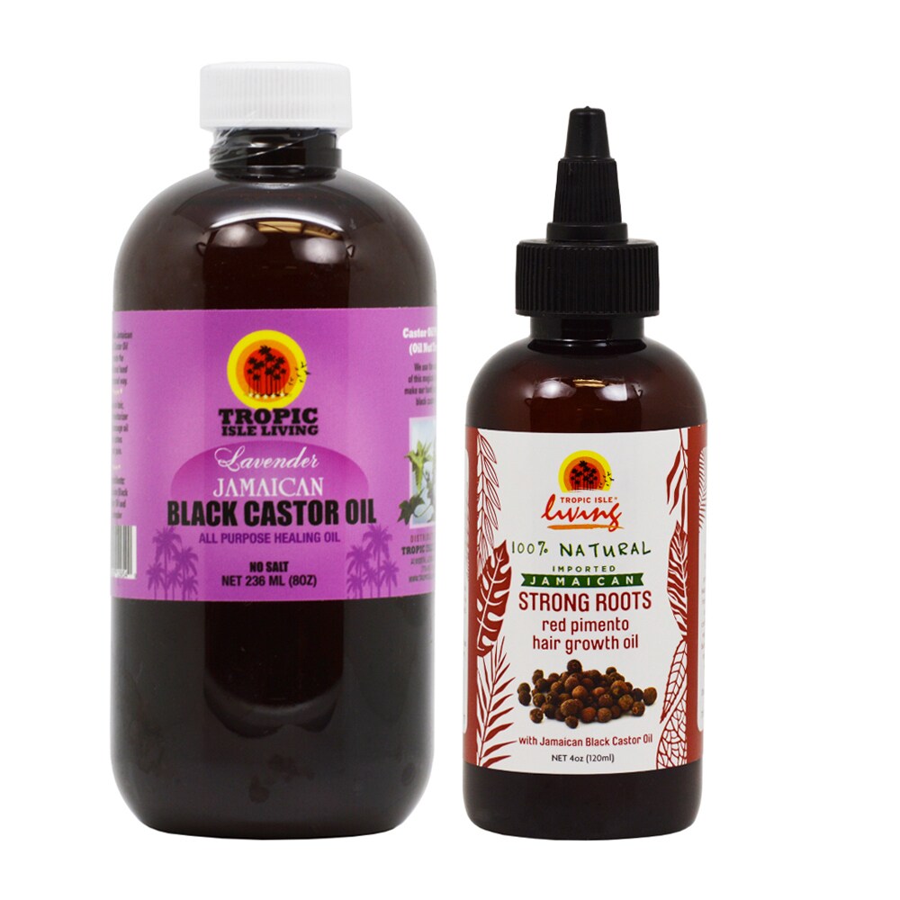 Shop Tropic Isle 8 Ounce Lavender Jamaican Black Castor Oil And 4