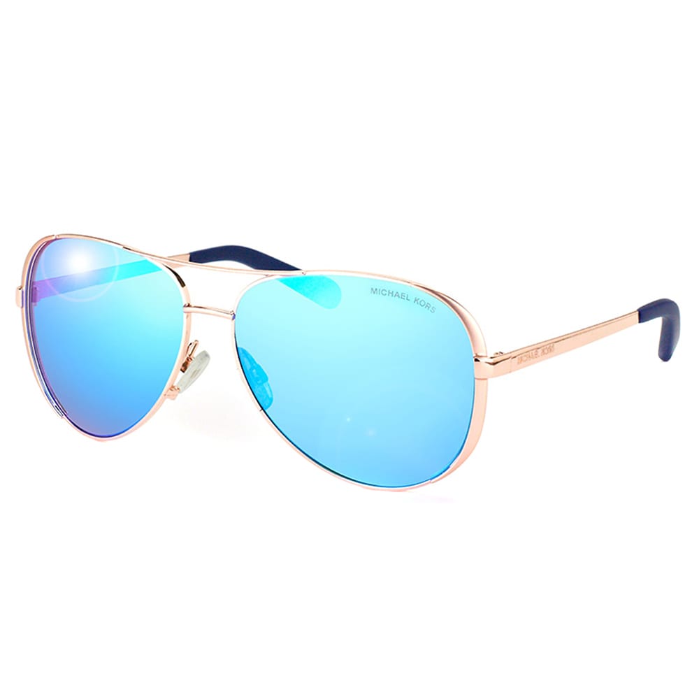 michael kors blue aviator sunglasses