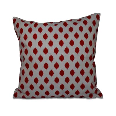 16 x 16-inch Cop-IKAT Geometric Print Outdoor Pillow