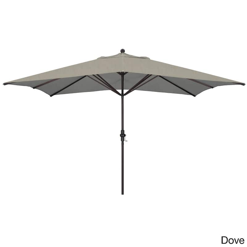Newport Rectangular Crank Lift, Sunbrella Fabric Umbrella by Havenside Home, Base Not Included