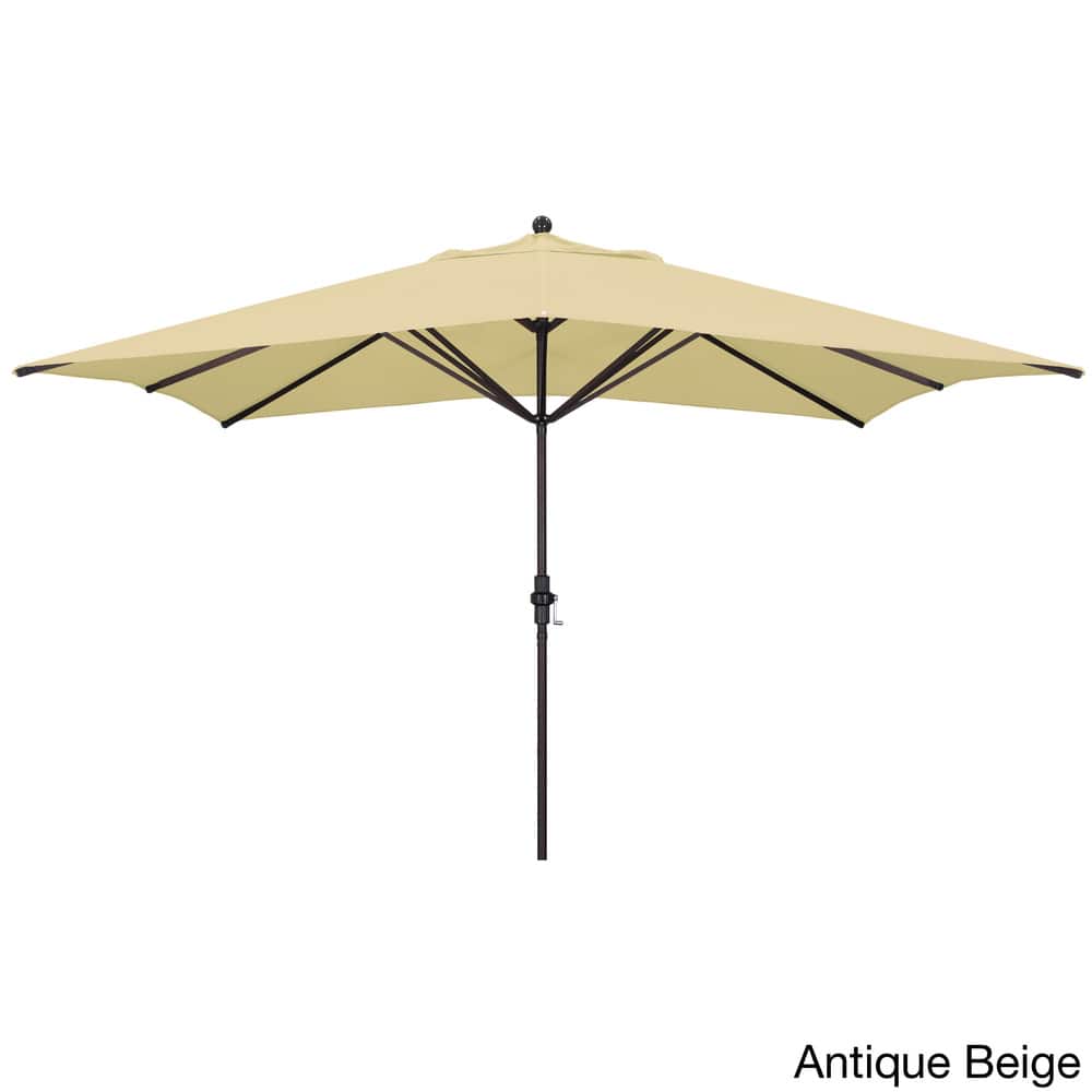 Newport Rectangular Crank Lift, Sunbrella Fabric Umbrella by Havenside Home, Base Not Included