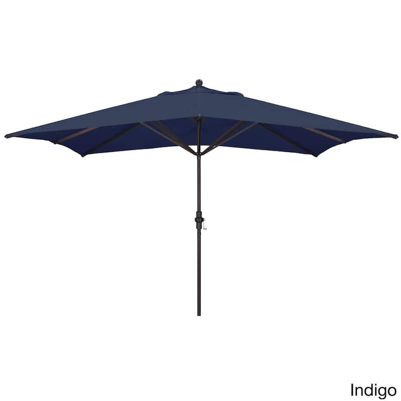 Newport Rectangular Crank Lift, Sunbrella Fabric Umbrella by Havenside Home, Base Not Included