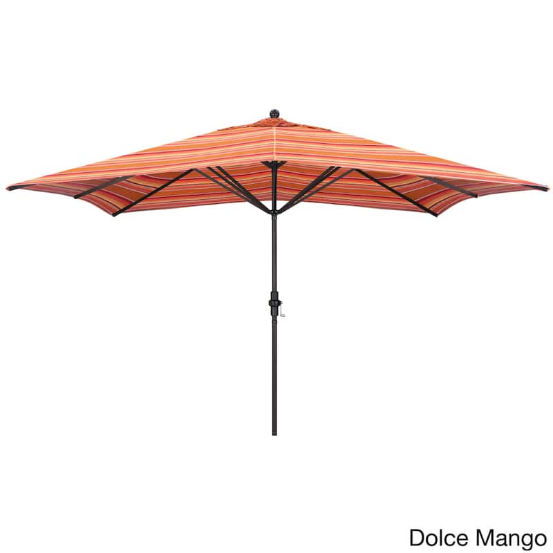Newport Rectangular Crank Lift, Sunbrella Fabric Umbrella by Havenside Home, Base Not Included