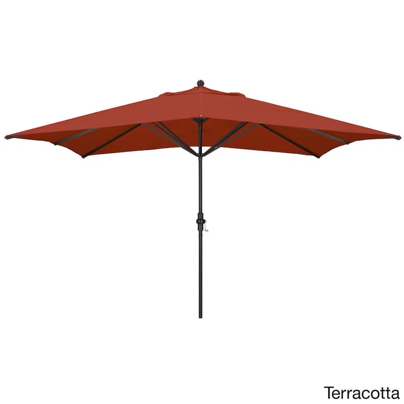 Newport Rectangular Crank Lift, Sunbrella Fabric Umbrella by Havenside Home, Base Not Included
