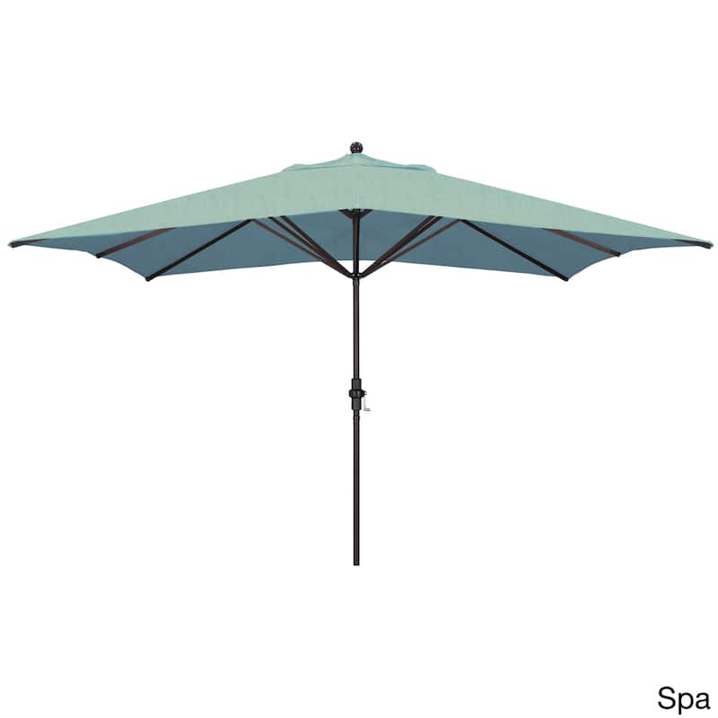 Newport Rectangular Crank Lift, Sunbrella Fabric Umbrella by Havenside Home, Base Not Included