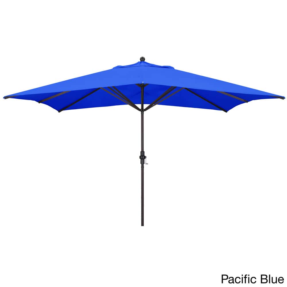 Newport Rectangular Crank Lift, Sunbrella Fabric Umbrella by Havenside Home, Base Not Included