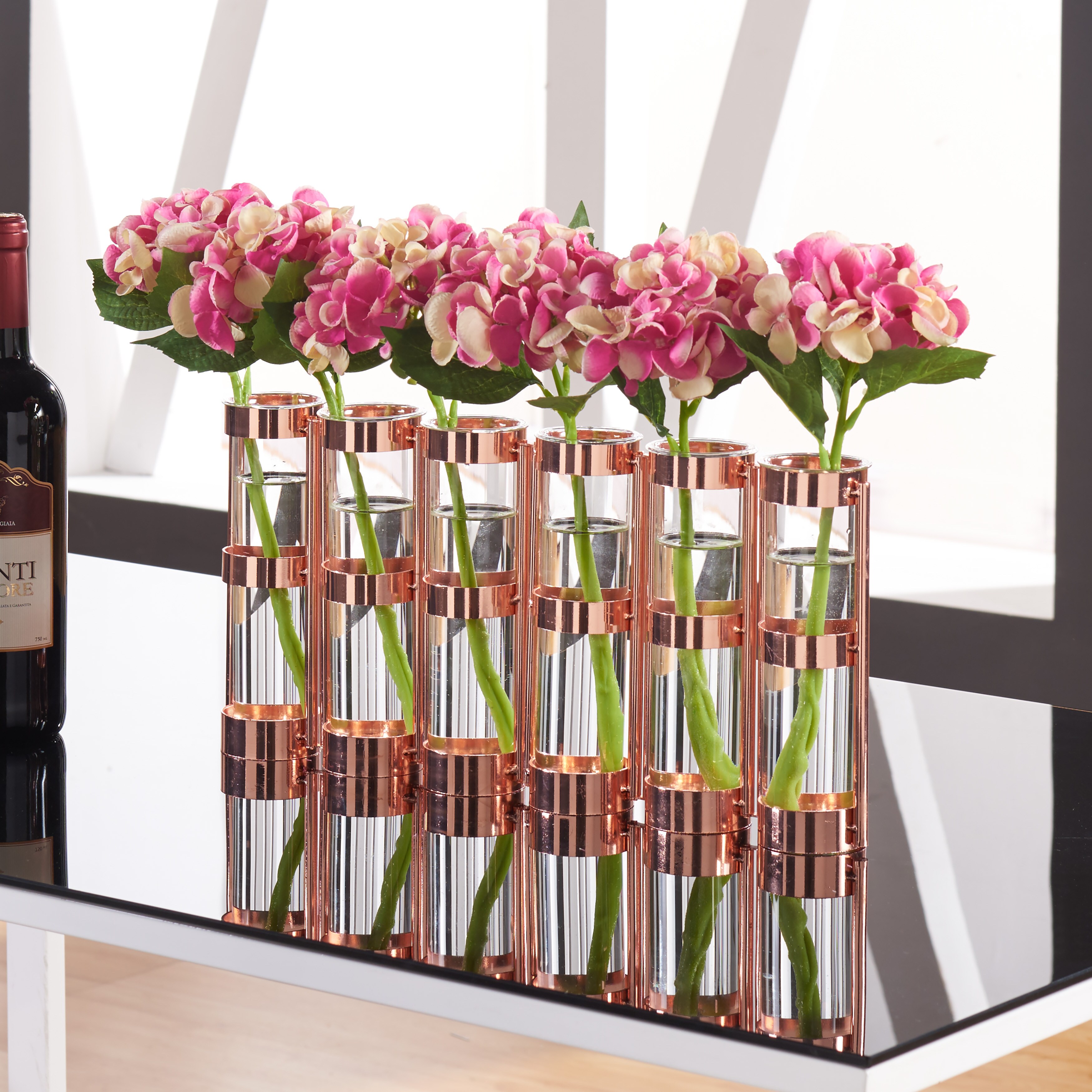 Danya B . 8 Hinged 5 Bottle Vase