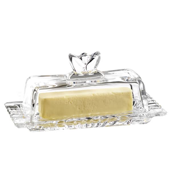 Genevieve Clear Glass Butter Dish Bed Bath & Beyond 12014197