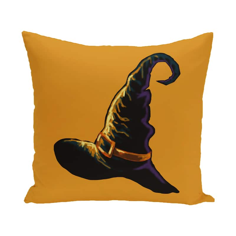 16 x 16-inch Witchcraft Holiday Print Outdoor Pillow