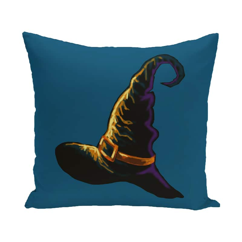 16 x 16-inch Witchcraft Holiday Print Outdoor Pillow