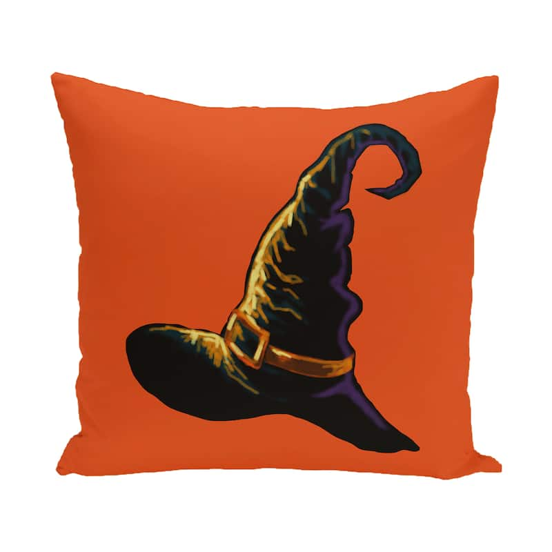 16 x 16-inch Witchcraft Holiday Print Outdoor Pillow