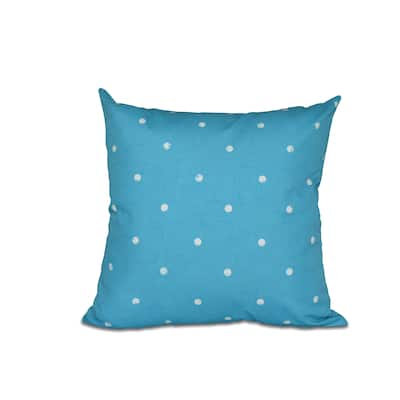 16 x 16-inch Dorothy Dot Geometric Print Outdoor Pillow