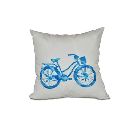 16 x 16-inch Life Cycle Geometric Print Outdoor Pillow