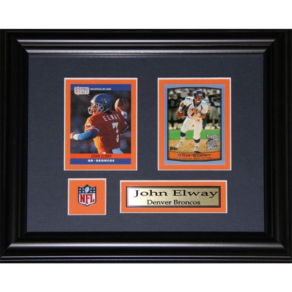 John Elway Denver Broncos 2-card Frame